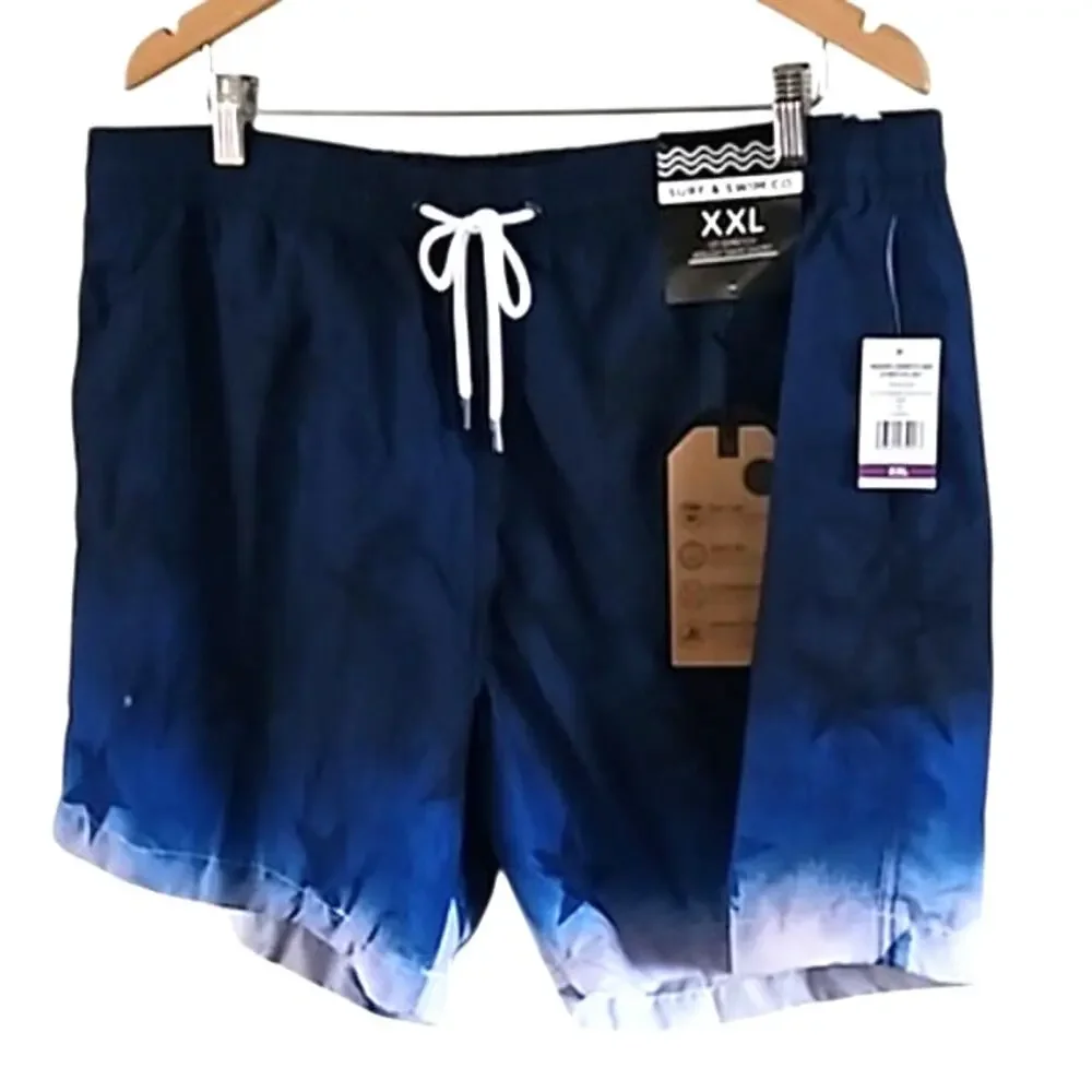 Surf & Swim Co. Tie Dye American Stars Volley Swim Shorts - Size XXL, NWT